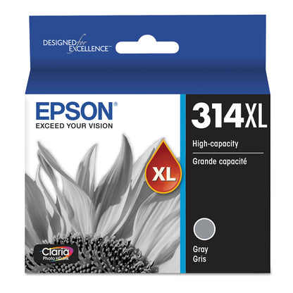 Epson® T314XL720-S (314XL) Claria High-Yield Ink, 830 Page-Yield, Gray (EPST314XL720S)