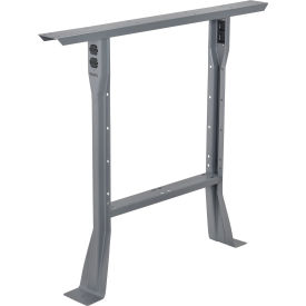 Global Industrial Fixed Steel Leg For Workbenches, 30"D, Gray (WB319394GY)