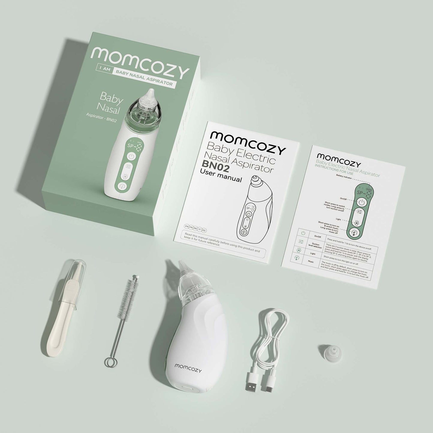 Momcozy Nasal Aspirator Ultra-soft Tip NonSterile (1261816_EA)