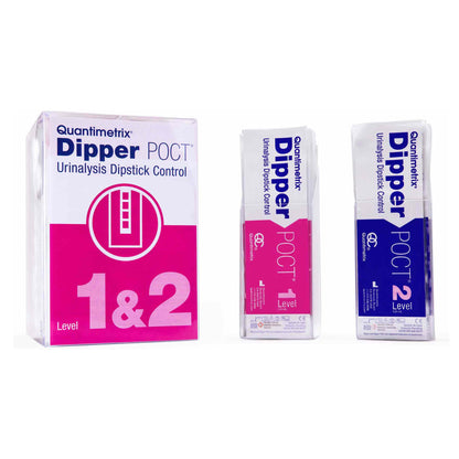 Quantimetrix Urine Chemistry Control Set Dipper POCT 2 Levels 20 X 1.5 mL (1126574_BX)