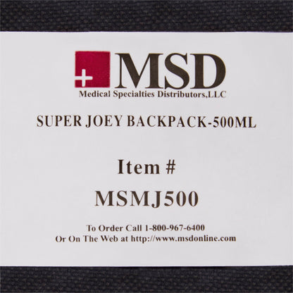 McKesson Feeding Pump Backpack Black, Pump Pocket, Outside View Window, Solution Wrap, Support Straps, 2 X 8 X 13 Inch (1138435_EA)
