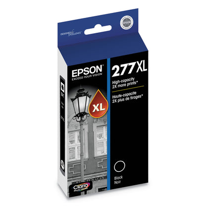 Epson® T277XL120-S (277XL) Claria High-Yield Ink, 500 Page-Yield, Black (EPST277XL120S)