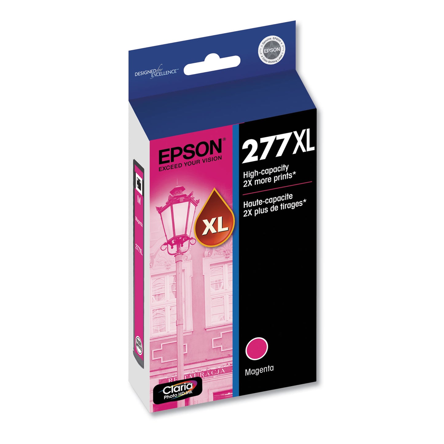 Epson® T277XL320-S (277XL) Claria High-Yield Ink, 740 Page-Yield, Magenta (EPST277XL320S)