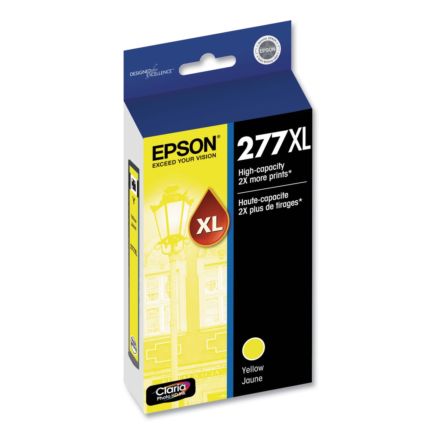 Epson® T277XL420-S (277XL) Claria High-Yield Ink, 740 Page-Yield, Yellow (EPST277XL420S)