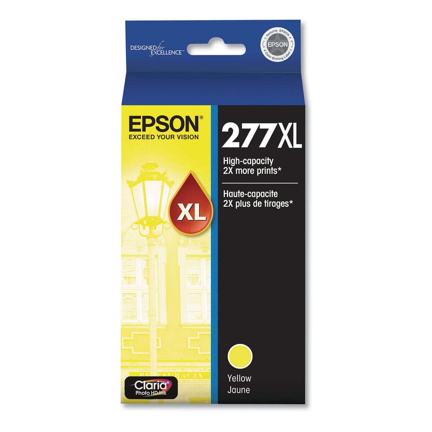 Epson® T277XL420-S (277XL) Claria High-Yield Ink, 740 Page-Yield, Yellow (EPST277XL420S)