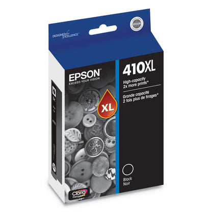 Epson® T410XL020-S (410XL) Claria High-Yield Ink, 500 Page-Yield, Black (EPST410XL020S)