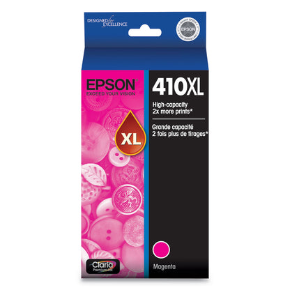 Epson® T410XL320-S (410XL) Claria High-Yield Ink, 650 Page-Yield, Magenta (EPST410XL320S)