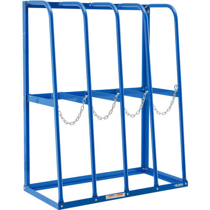 Global Industrial Vertical Bar Storage Rack, 4 Bays, 48"Wx24"Dx60"H, 6000 Lb. Cap. - Assembled (WB320753A)