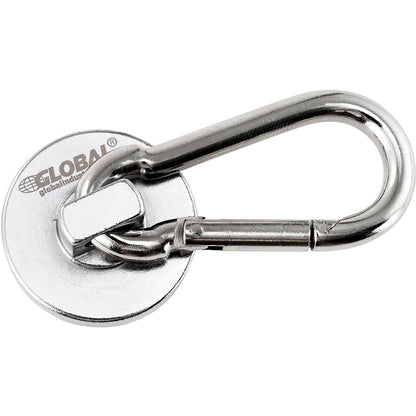 Global Industrial Neodymium Magnetic Carabiner Hook, 45 Lbs. Pull, 6/Pack (WB320754)