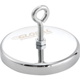 Global Industrial Ceramic Hang-It Magnet w/ Attached Eyebolt, 95 Lbs. Pull, 6/Pack (WB320759)