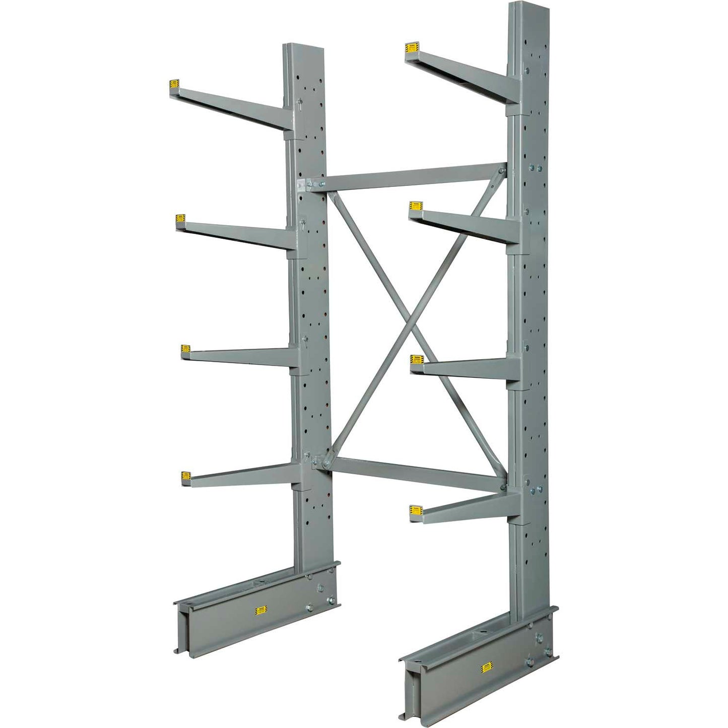 Global Industrial Single Sided Cantilever Rack Starter, 2" Lip48"Wx38"Dx96"H - Best Value Series (WB320822)