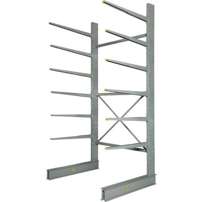 Global Industrial Single Sided Cantilever Rack Starter, 72"Wx58"Dx144"H - Best Value Series (WB320825)