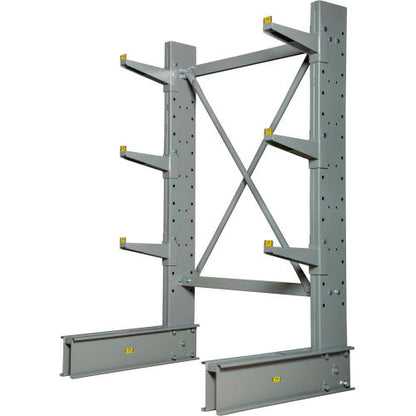 Global Industrial Single Sided Cantilever Rack Starter, 2" Lip48"Wx33"Dx72"H - Best Value Series (WB320828)