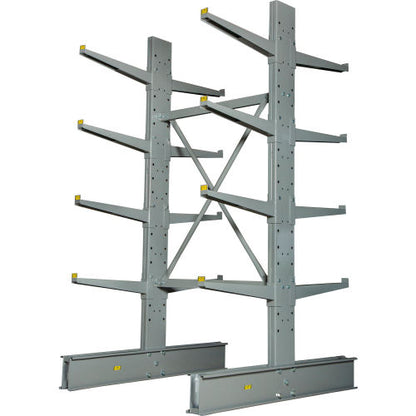Global Industrial Double Sided Cantilever Rack Starter, 2" Lip48"Wx60"Dx96"H - Best Value Series (WB320830)
