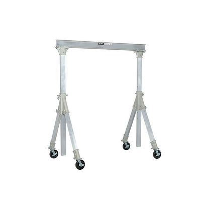 Global Industrial  Adjustable Height Aluminum Gantry Crane, 9'8"W x 9'6-12'H, 2000 Lb. Cap. (WBB2262133)
