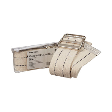 McKesson Gait Belt 60 Inch Length White Polyester (864676_EA)