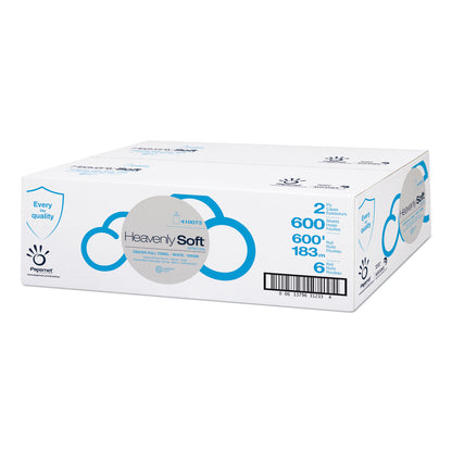 Papernet® Heavenly Soft Special Center Pull Towel, 2-Ply, 7.6 x 12, White, 600 Sheets/Roll, 6 Rolls/Carton (SOD410073)