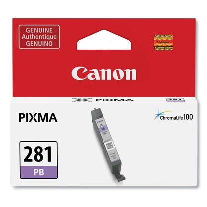 Canon® 2092C001 (CLI-281) ChromaLife100 Ink, Blue (CNM2092C001)