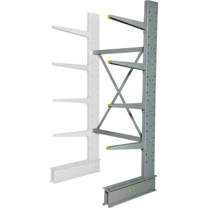Global Industrial Single Sided Cantilever Rack Add-On, 2" Lip, 48"Wx38"Dx96"H - Best Value Series (WB320822A)