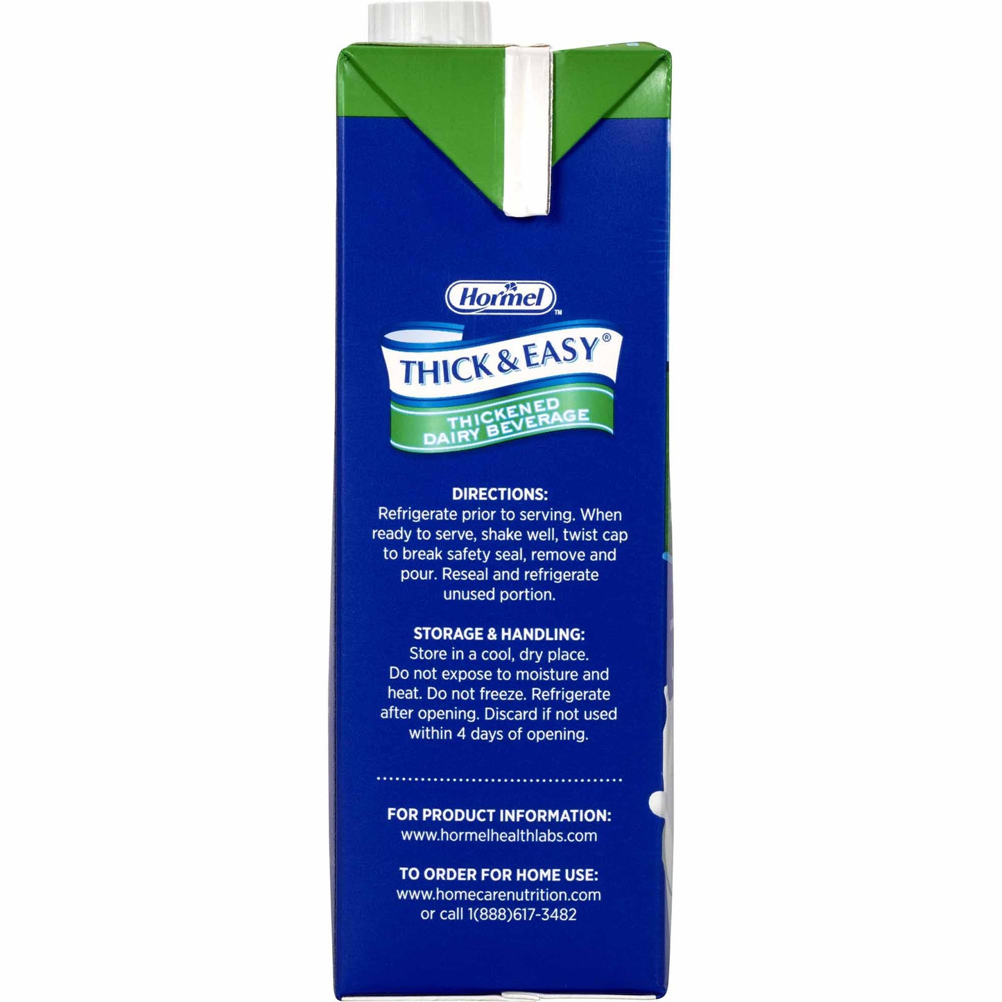 Thick & Easy® Dairy Thickened Beverage 32 oz. Carton Milk Flavor Liquid IDDSI Level 2 Mildly Thick (1058819_CS)