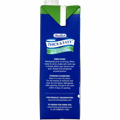 Thick & Easy® Dairy Thickened Beverage 32 oz. Carton Milk Flavor Liquid IDDSI Level 2 Mildly Thick (1058819_EA)