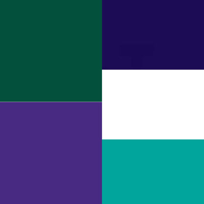 CoFlex® Cohesive Bandage 2 Inch X 5 Yard Self-Adherent Closure Teal / Blue / White / Purple / Green NonSterile 14 lbs. Tensile Strength (463058_EA)