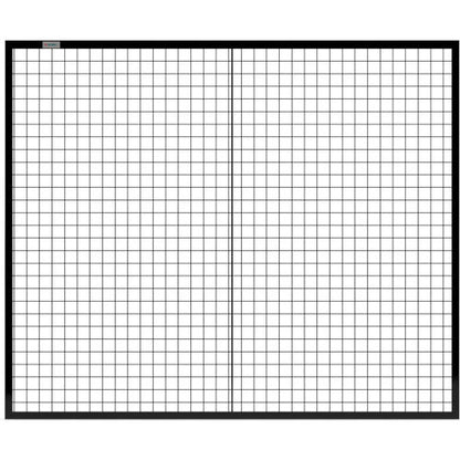 Global Industrial Machine Wire Guard Panel, 6'W, Black (WB800487BK)