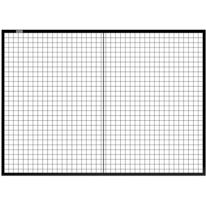 Global Industrial Machine Wire Guard Panel, 7'W, Black (WB800488BK)