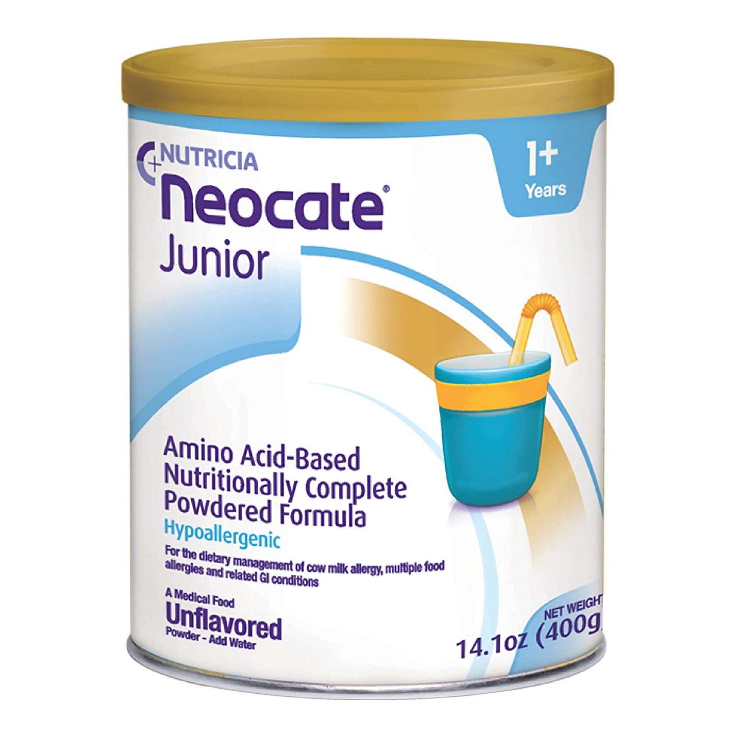 Neocate® Junior Pediatric Oral Supplement Unflavored 14.1 oz. Can Powder Amino Acid Food Allergies (604918_EA)