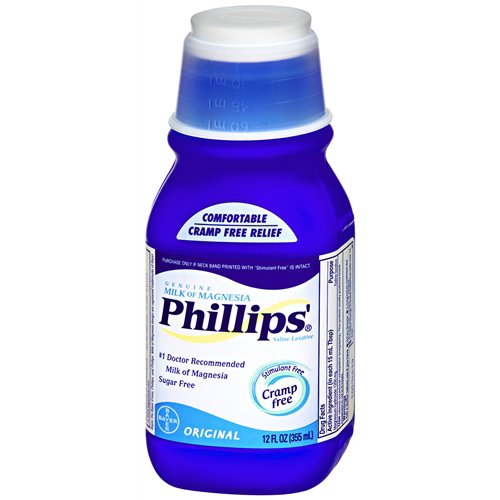 Phillips'® Milk of Magnesia Laxative Original Flavor Liquid 12 oz. 400 mg / 5 mL Strength Magnesium Hydroxide (830710_EA)