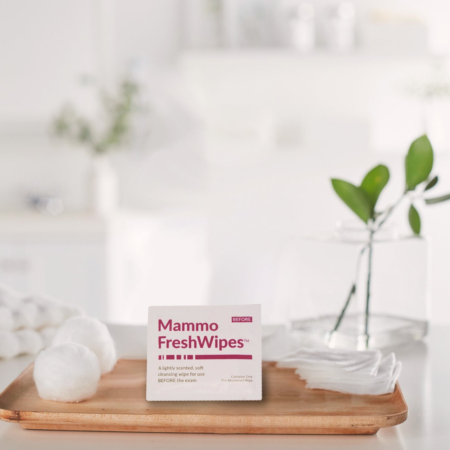 PDC® Freshwipes™ Mammography Cleansing Towelette Individual Packet Scented 50 Count (1087326_CS)