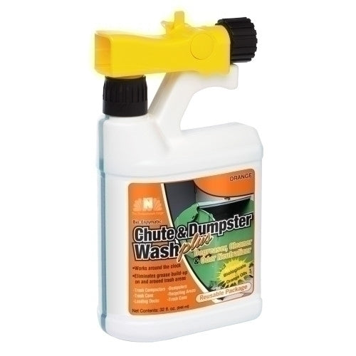 Hospeco® Chute & Dumpster Wash Plus Degreaser, Cleaner & Odor Neutralizer w/ Portion Sprayer, 6x1 Quart (HOS32DMPFDRTU)