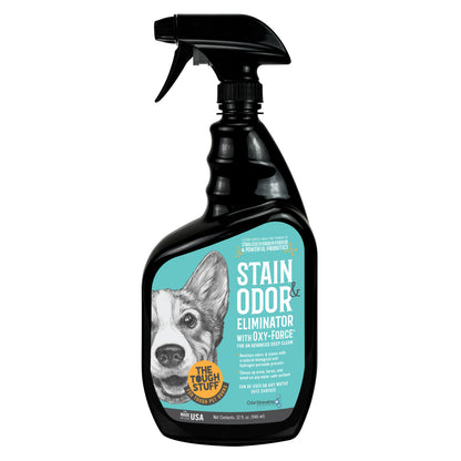 Tough Stuff® 3-in-1 Enzymatic Pet Stain & Odor Eliminator with Peroxide, Carpet, Upholstery & Hard Floor Cleaner, 32 oz Spray Bottle (HOS32OXYNTP)