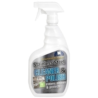Hospeco® Structured by Nature™ Stainless Steel Cleaner & Polish, 6x1 Quart (HOS32SSC)
