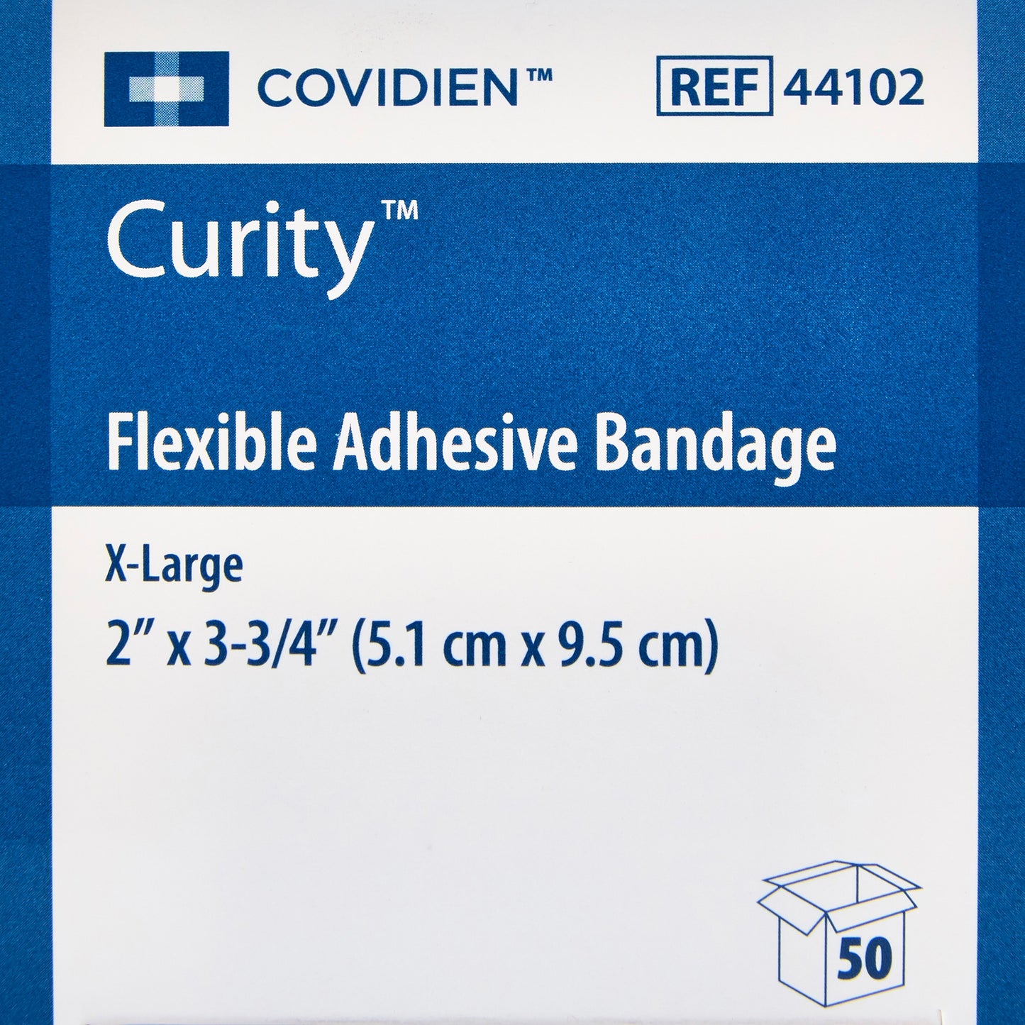 Curity™ Adhesive Strip 2 X 3-1/4 Inch Fabric Rectangle Tan Sterile (733744_CS)
