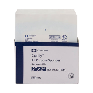 Curity™ Nonwoven Sponge 2 X 2 Inch 4-Ply Sterile 2 per Pack (529380_PK)