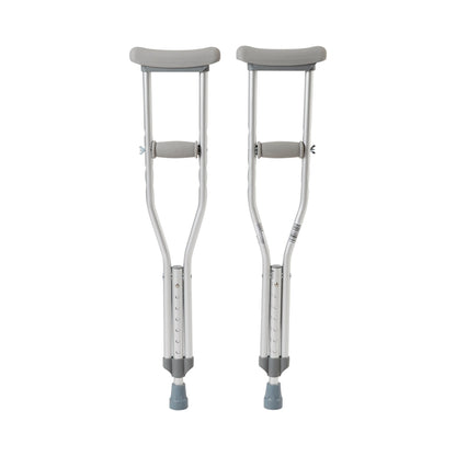 McKesson Underarm Crutches Pediatric 4 Foot to 4 Foot 6 Inch User Height Aluminum Frame 175 lbs. Weight Capacity (1076178_PR)