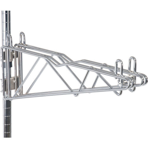 Nexel Chrome, Adjustable Double Shelf Post Bracket, 18"D (WB331241)