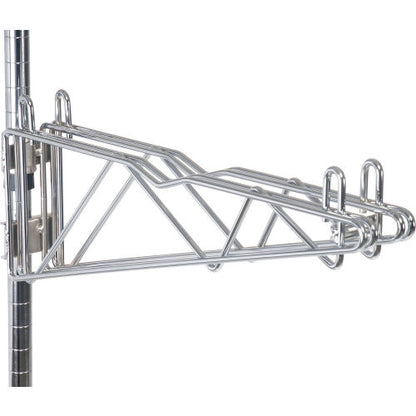 Nexel Chrome, Adjustable Double Shelf Post Bracket, 18"D (WB331241)