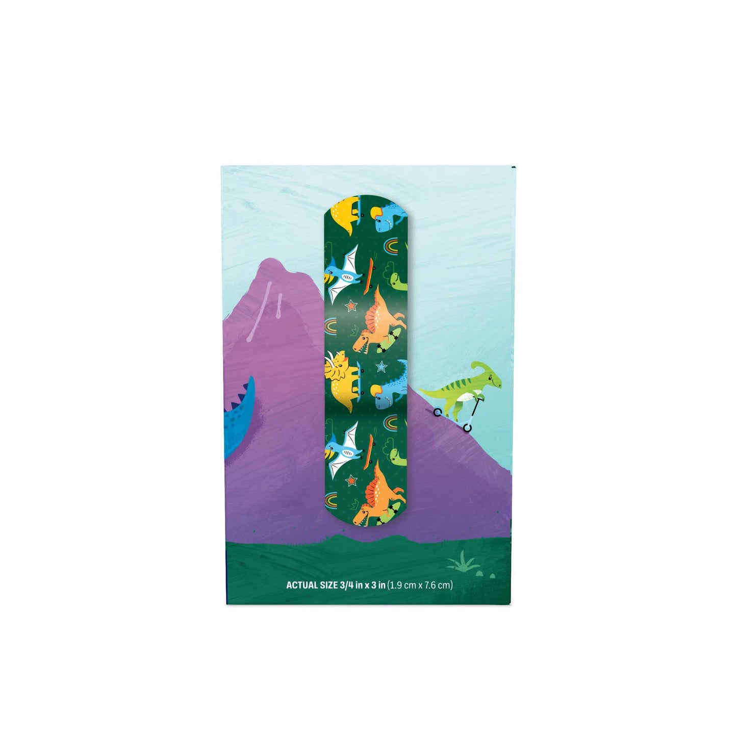 Designer Series with Stat Strip® Technology Adhesive Strip 3/4 X 3 Inch Plastic Rectangle Kid Design (Herbie the Dinosaur) Sterile (296236_CS)