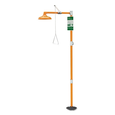 Guardian Emergency Shower, Free Standing, Plastic Shower?Head, Orange (333-G1662)