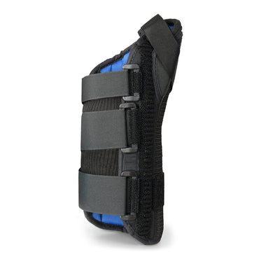 McKesson Wrist Brace with Abducted Thumb Aluminum / Foam / Spandex / Plastic Left Hand Black X-Small (1159137_EA)