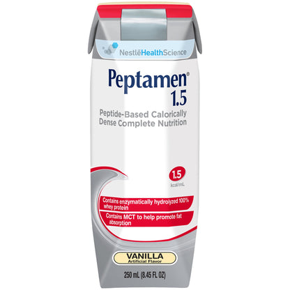 Peptamen® 1.5 Oral Supplement Vanilla Flavor Liquid 250 mL Carton (467630_EA)