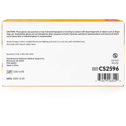 CareStock™ Exam Glove Large NonSterile Vinyl Standard Cuff Length Smooth Clear Not Rated (1230909_CS)