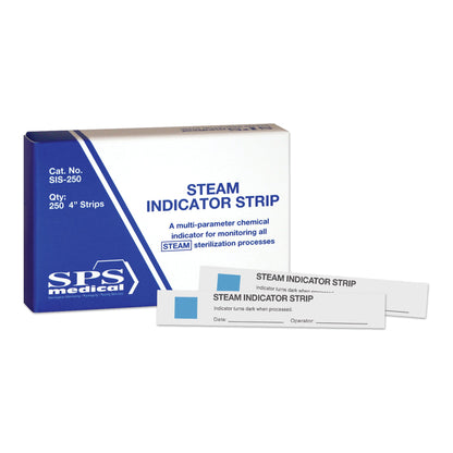 SPSmedical Sterilization Chemical Indicator Strip Steam 4 Inch Length (1206332_BX)