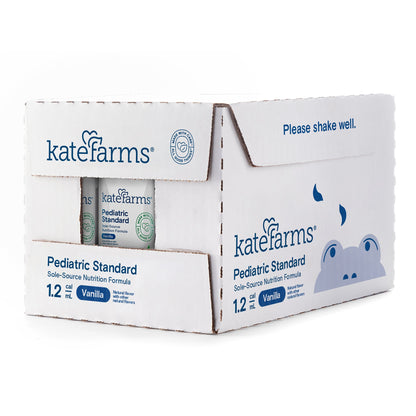 Kate Farms Pediatric Standard 1.2 Pediatric Oral Supplement Vanilla Flavor 8.45 oz. Carton Liquid Organic Pea Protein (1105970_CS)