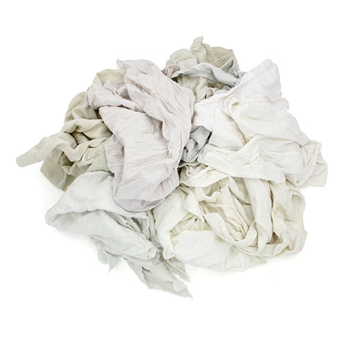 TASKBrand® Reclaimed White Knits (T-Shirt), 50lb Box (HOS340-50)