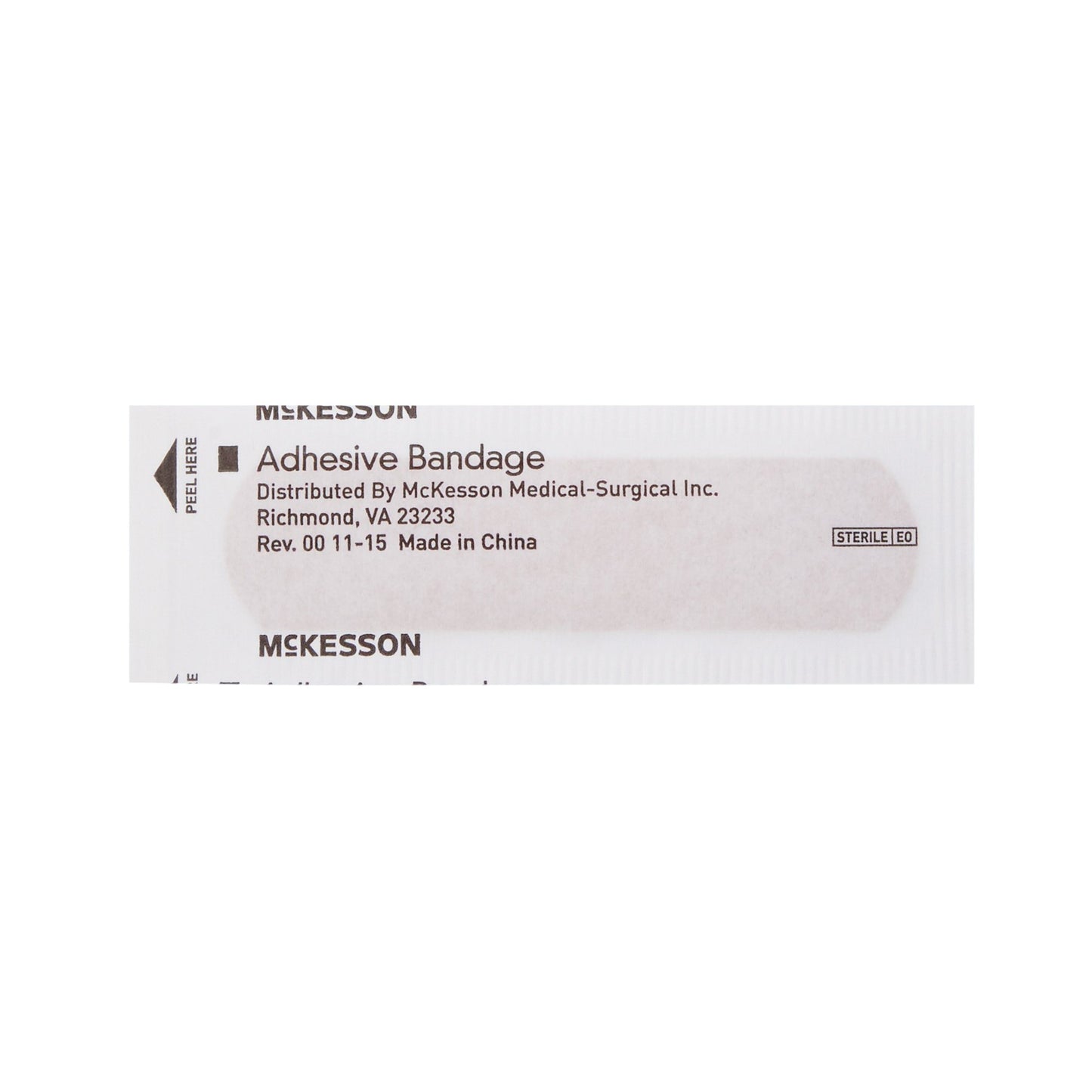 McKesson Adhesive Strip 3/4 X 3 Inch Plastic Rectangle Tan Sterile (464083_CS)