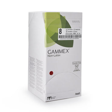 GAMMEX® Non-Latex Surgical Glove Size 8 Sterile Polyisoprene Standard Cuff Length Micro-Textured Green Chemo Tested (364347_CS)