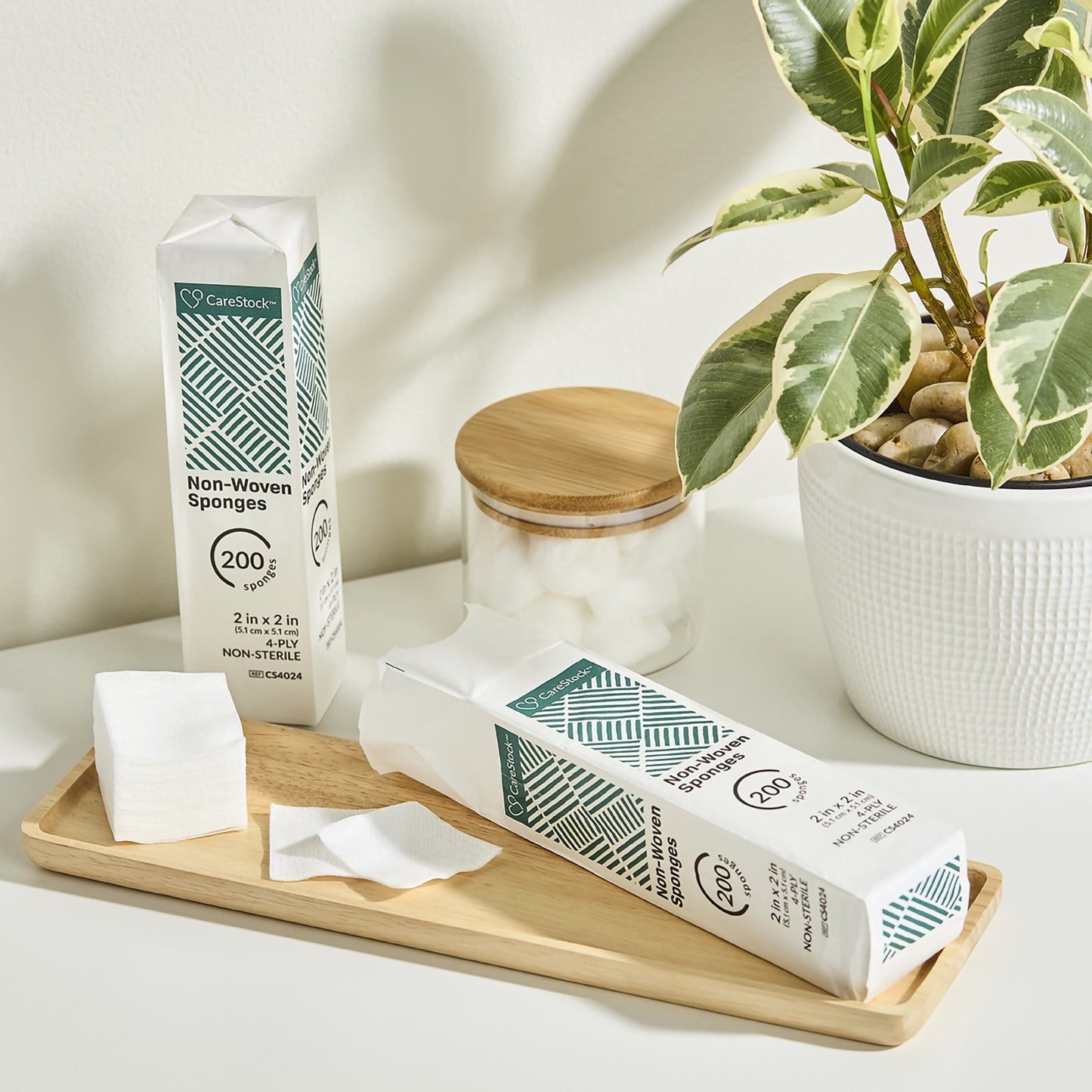 CareStock™ Gauze Sponge 2 X 2 Inch 4-Ply NonSterile 200 per Pack (1242206_CS)